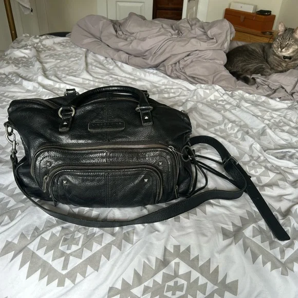 Liebeskind Black Leather Bag - Picture 1 of 12